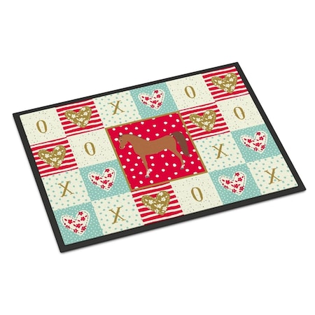 Carolines Treasures 18 x 27 in. Arabian Horse Love Indoor or Outdoor Mat CK5338MAT